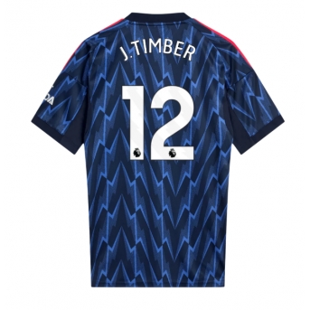 Billige Fotballdrakt Arsenal Jurrien Timber #12 Replika Bortedrakt 2025-26 Kortermet